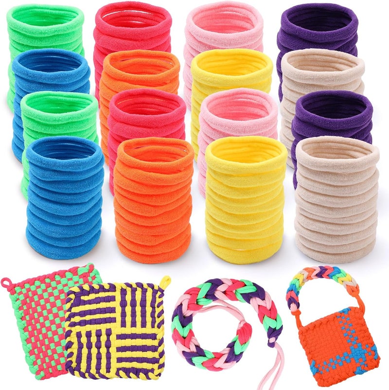 DDAI Weaving Loom Refill Loops Kit – Loom Refill Loops for Weaving Potholder Loom Kit - Arts and Crafts for Kids Ages 6 7 8-12 13 Girls Boys Adults - Crafts Supplies 224 PCS in 8 Bright Colors - Image 1